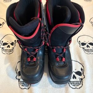 Black and Red Matrix Snowboard Boots